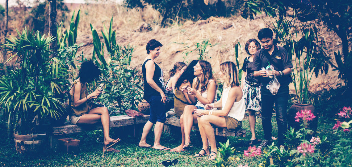 Girls in Chiang Mai Cooking