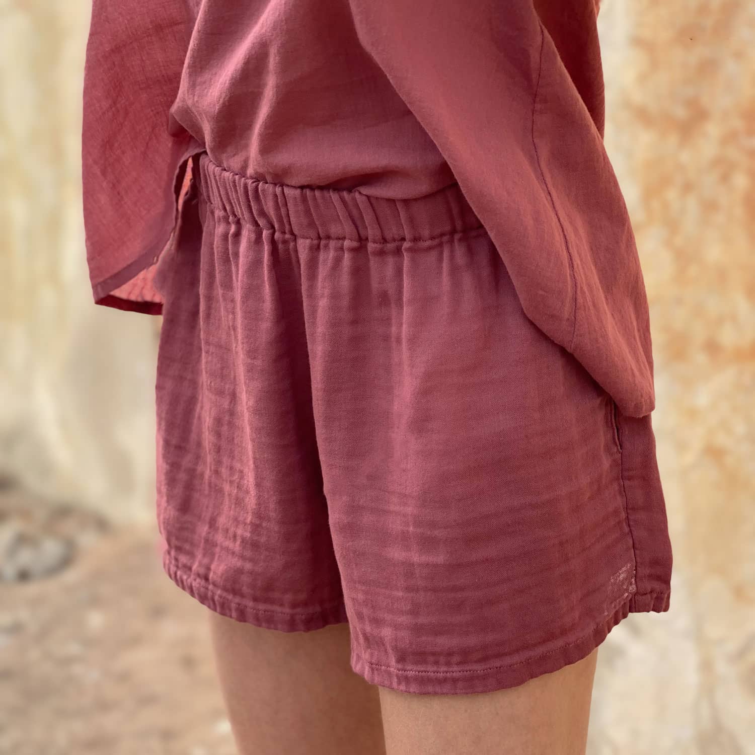 Elka Short Pants - Women - DS Double Saloo - S042 Baobab Rose