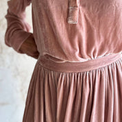 Ella Skirt - Women - SV Silk Velvet - S007 Dusty Pink