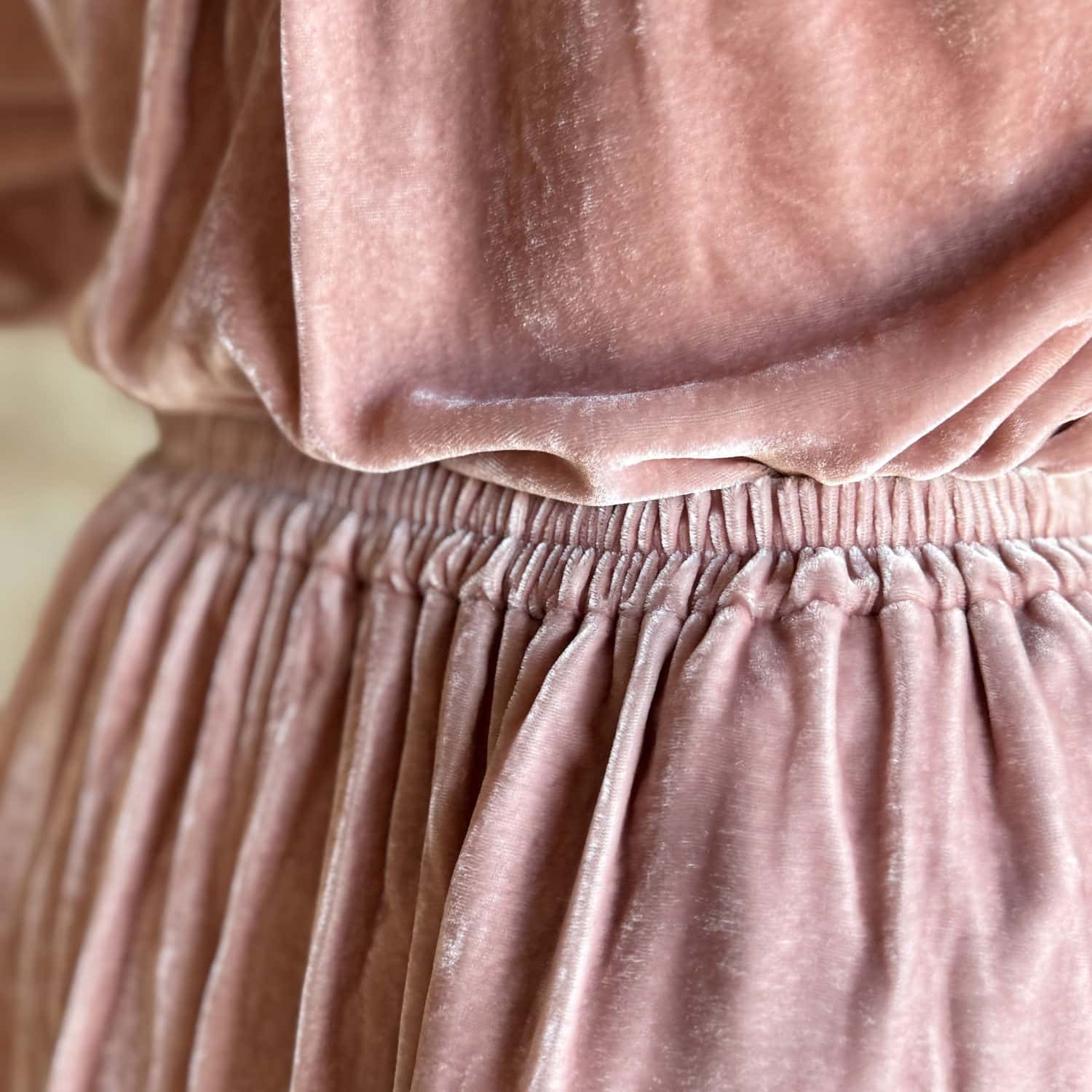 Ella Skirt - Women - SV Silk Velvet - S007 Dusty Pink