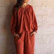 Lina Shirt - Women - DS Double Saloo - S051 Terracotta