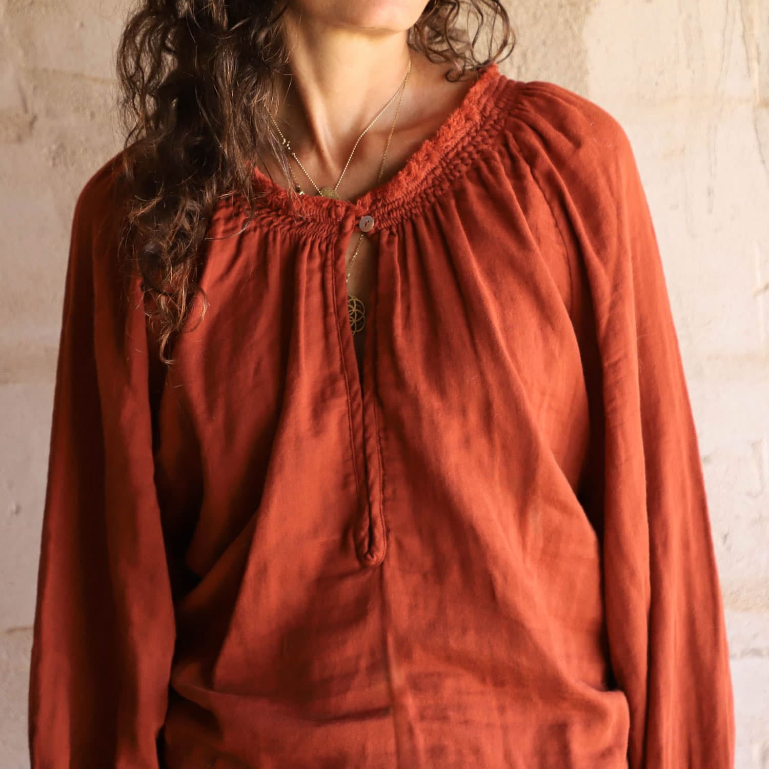 Lina Shirt - Women - DS Double Saloo - S051 Terracotta