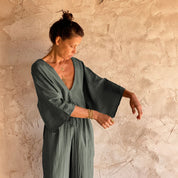 Nahuel Jumpsuit - Women - HS Habotai Silk 40 - S021 Dark Grey