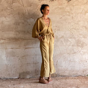 Nahuel Jumpsuit - Women - HS Habotai Silk 40 - S050 Antique Bronze