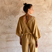 Nahuel Jumpsuit - Women - HS Habotai Silk 40 - S050 Antique Bronze