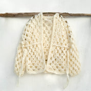 Rosa Cardigan - Women - MO Mohair - S000 Natural