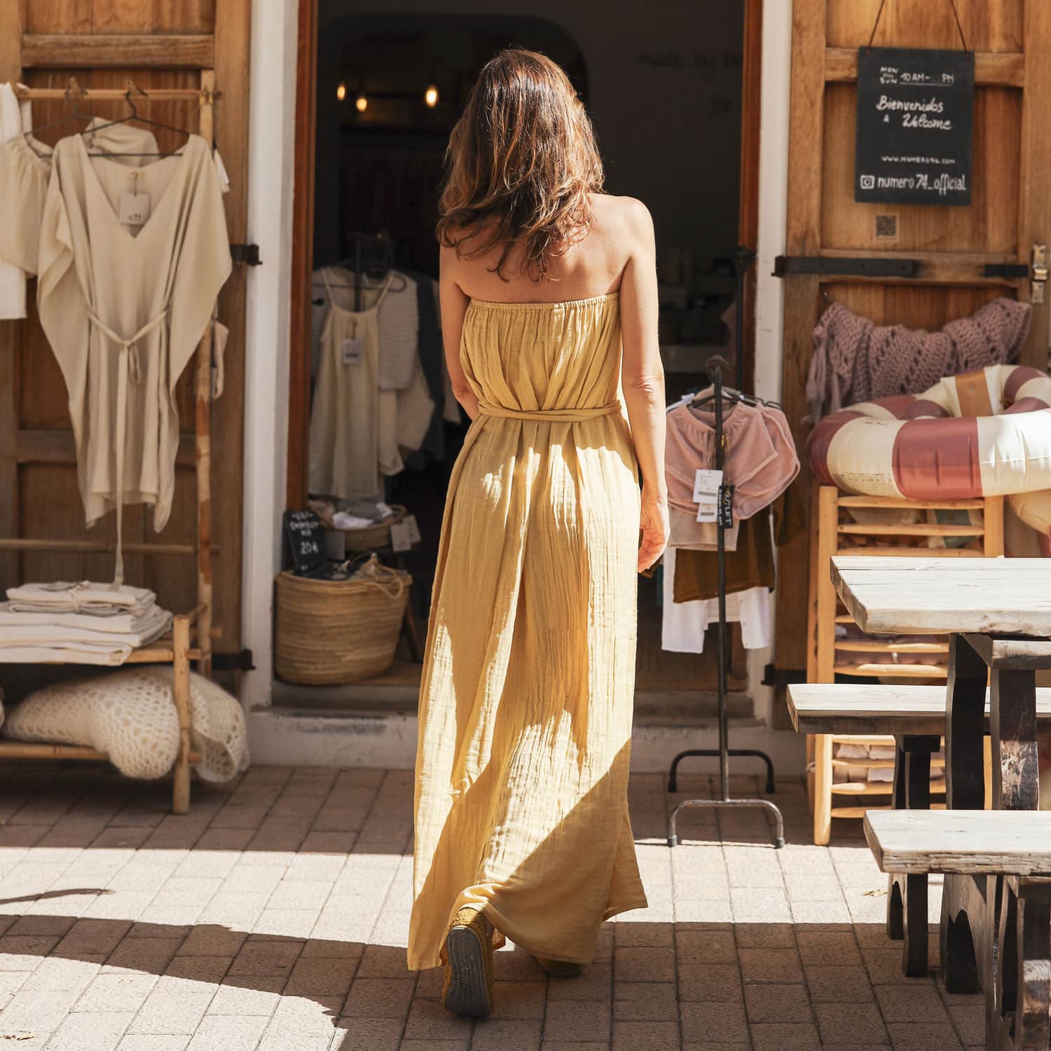 Sienna Long Dress - Women - DS Double Saloo - S048 Mellow Yellow